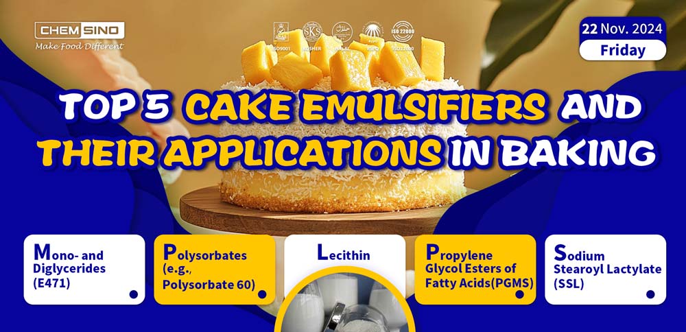 Top 5 Cake Emulsifiers and Their Applications in Baking 